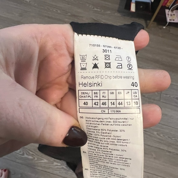 Gerry Weber Knit Skirt Pull On Elastic Waist Academia Wool Size 10 Plaid - Picture 4 of 4